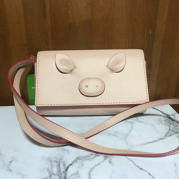 NWT Kate Spade Pink Addison Pig Crossbody - Picture 1 of 6
